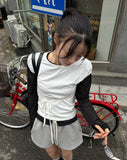 SOFT SHIRRING HALF TOP