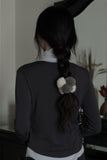 Mix fur hair tie