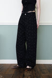 Small flower cotton pants