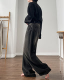 Older Maxi Wide Denim Pants