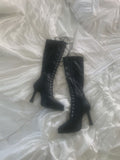 Vinacell Lace-Up Long Boots