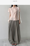 Harem Strap Balloon Fit Wide Pants