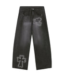 ANGEL Wide Curved Jeans