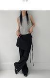 Ribbon Wrap Semi-Wide Slacks