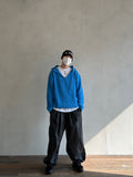 Over Hood V Knit