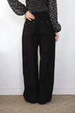 Halim studded black denim