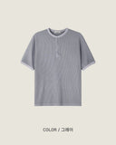 Jet Waffled Henely Top