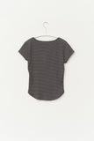 (W) Caps Striped Top
