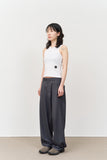 (W) Shape Dot Sleeveless