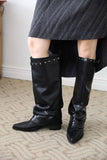 Shirring Western Warmer Long Boots
