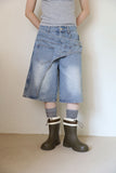 Fever Wrap Denim Bermuda