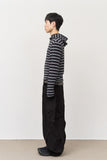 Kell Button Striped Hoodie
