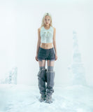 Muffler Knit Halter Top