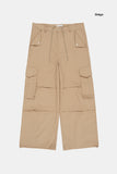 Triangle pocket wide cargo pants