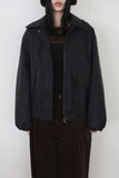 full fur lining) Mild fleece blouson jacket