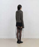 Tassel Collar Knit Cardigan