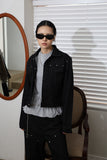 Rivet Crop Denim Jacket