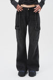 (W) Dad Bootscut Black Denim