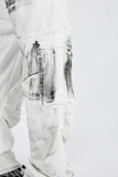 White washed cargo pants
