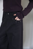 Western Stud Cotton Pants