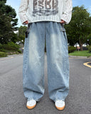 Adjust Banding Denim Pants