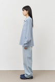 Soft Waffled Collar Top