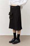 (W) Ria Snap Pocket Skirt