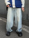 Milk Washed Wide Denim