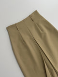 Pencil Pleated Long Skirt