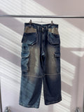 Two-Pocket Unbalance Cargo Denim