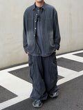 Gradation Washed Denim Shirt
