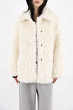 Saku Wool Collar Fur Jacket