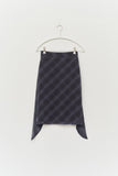 (W) Hike Checked Wrap Skirt