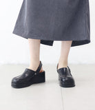 Nivan Square Platform Slingback Loafers