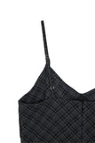 PRTN) Check Frill Bustier Short One Piece