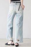 Derin Cut Off Wide Denim Pants