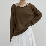 [SET] Ballet see-through knit setup