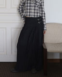 Denny Pleated Long Skirt
