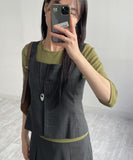 [Setup Available] Phone Stripe Square Neck Vest