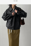 Timber Pocket Leather Overfit Blouson