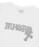 GOTHIC APPLIQUE CROP TEE
