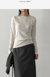 Jelly Boat Neck Long Sleeve T-Shirt