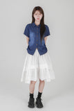 TIERED COTTON SKIRT