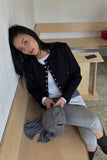 TWEED SNAP CROP JACKET