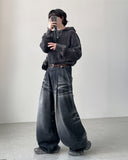Hirai Black Maxi Wide Denim