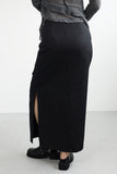 Shita shirring long skirt