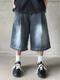 Grayish Washing Bermuda Denim