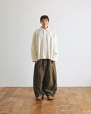 [AG] Paneled Herringbone Washed Balloon Pants