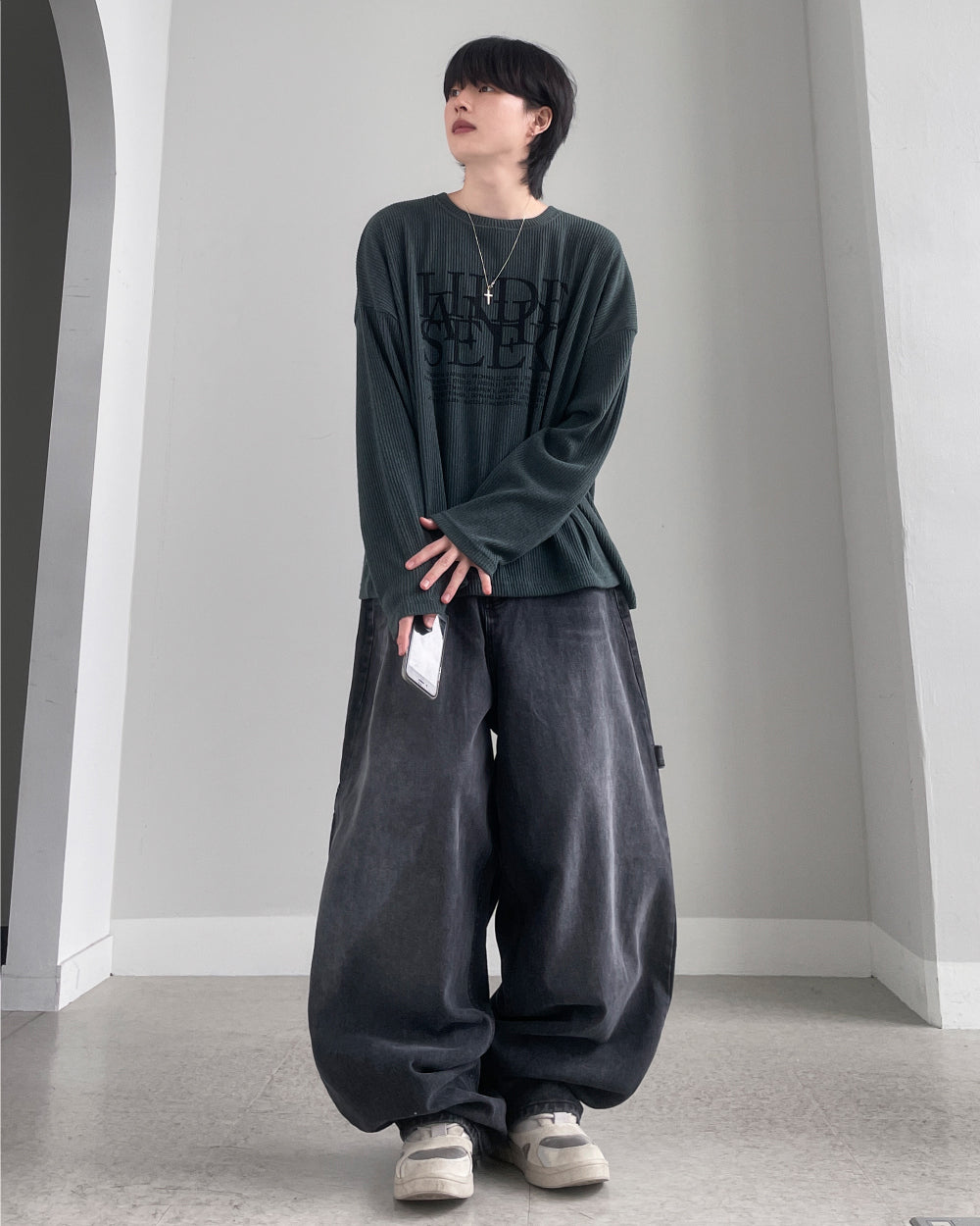 【YOURNUS】Spico Maxi Balloon Black Denim YOURNUS (ユアノス) - スピコマキシバルーンブラックデニム
