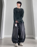Spico Maxi Balloon Black Denim